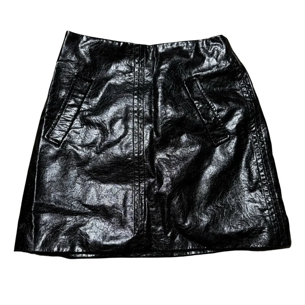 Shinestar Black Mini Pencil Skirt Viscose Polyurethane Polyester Women Size S - Picture 7 of 15